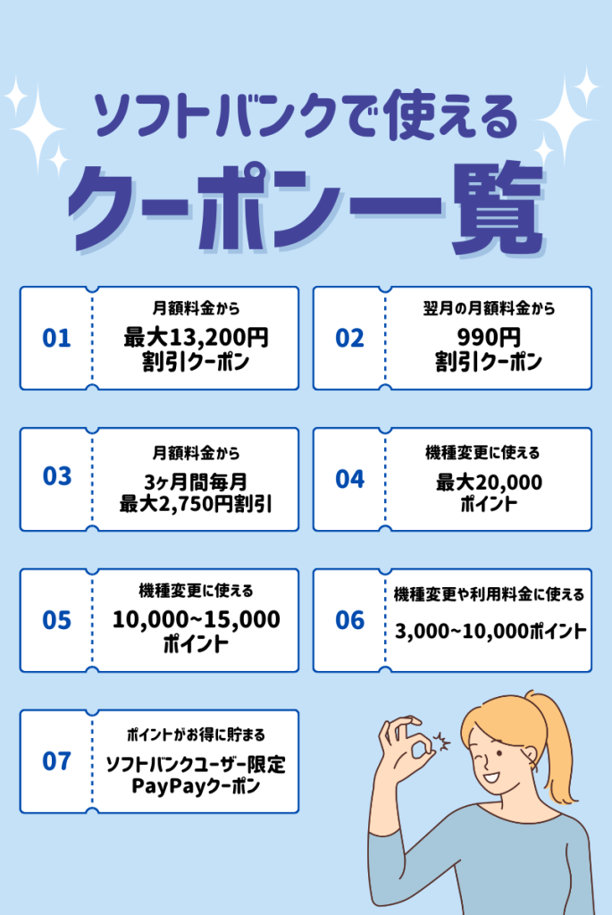 2026年7月】ソフトバンクのクーポン・キャンペーンコード情報まとめ